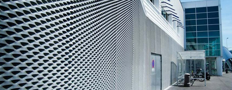 perforated metal panel railing