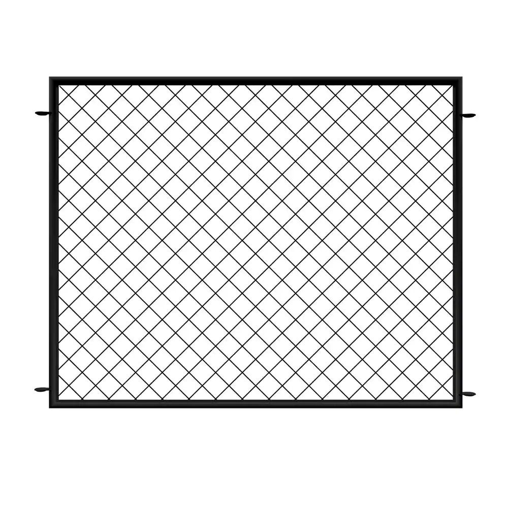temporary fence panel with gate