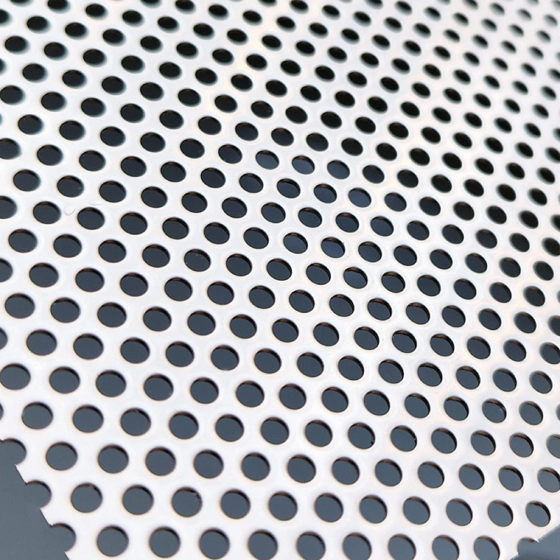black perforated aluminum sheet