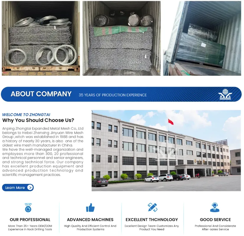 Zhongtai  PVC Coated Gabion Mesh Basket