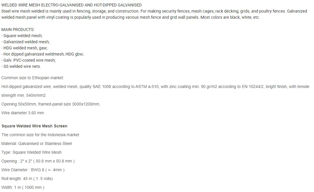 Pvc Coated Welded Wire Mesh Rolls